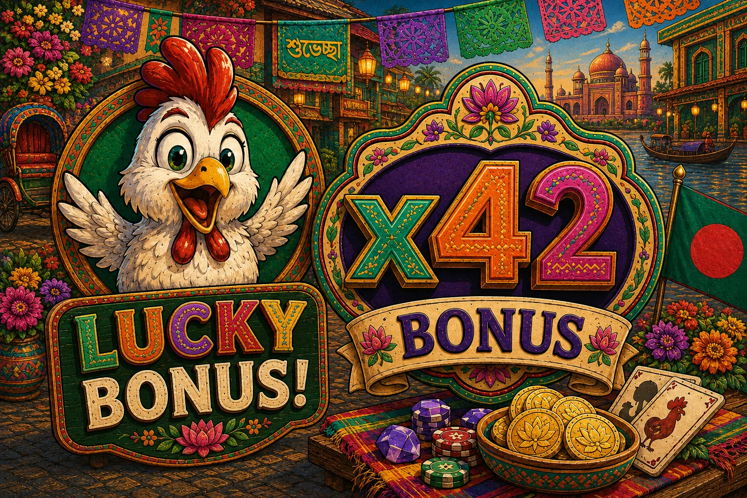 Chicken Road bonus artwork with x42 multiplier